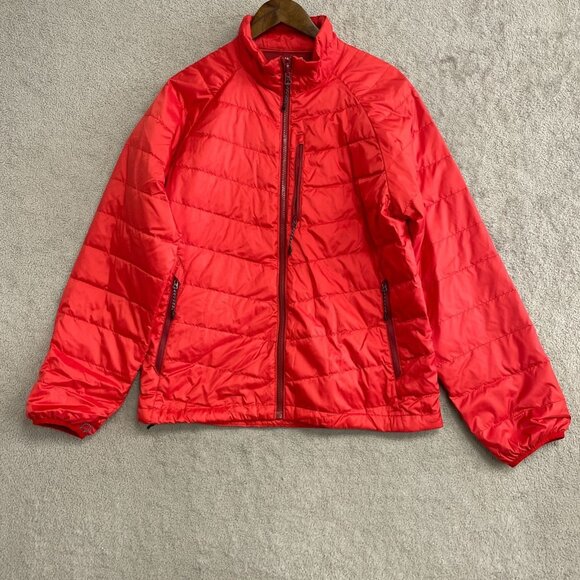 Lands' End Other - NEW Lands' End Men's M 800 Packable Down Jacket Classic Cherry Red Full Zip